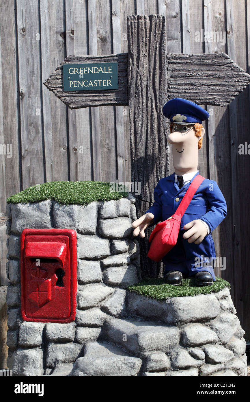 Postman Pat modèle à Longleat, WARMINSTER, Wiltshire, Royaume-Uni Banque D'Images