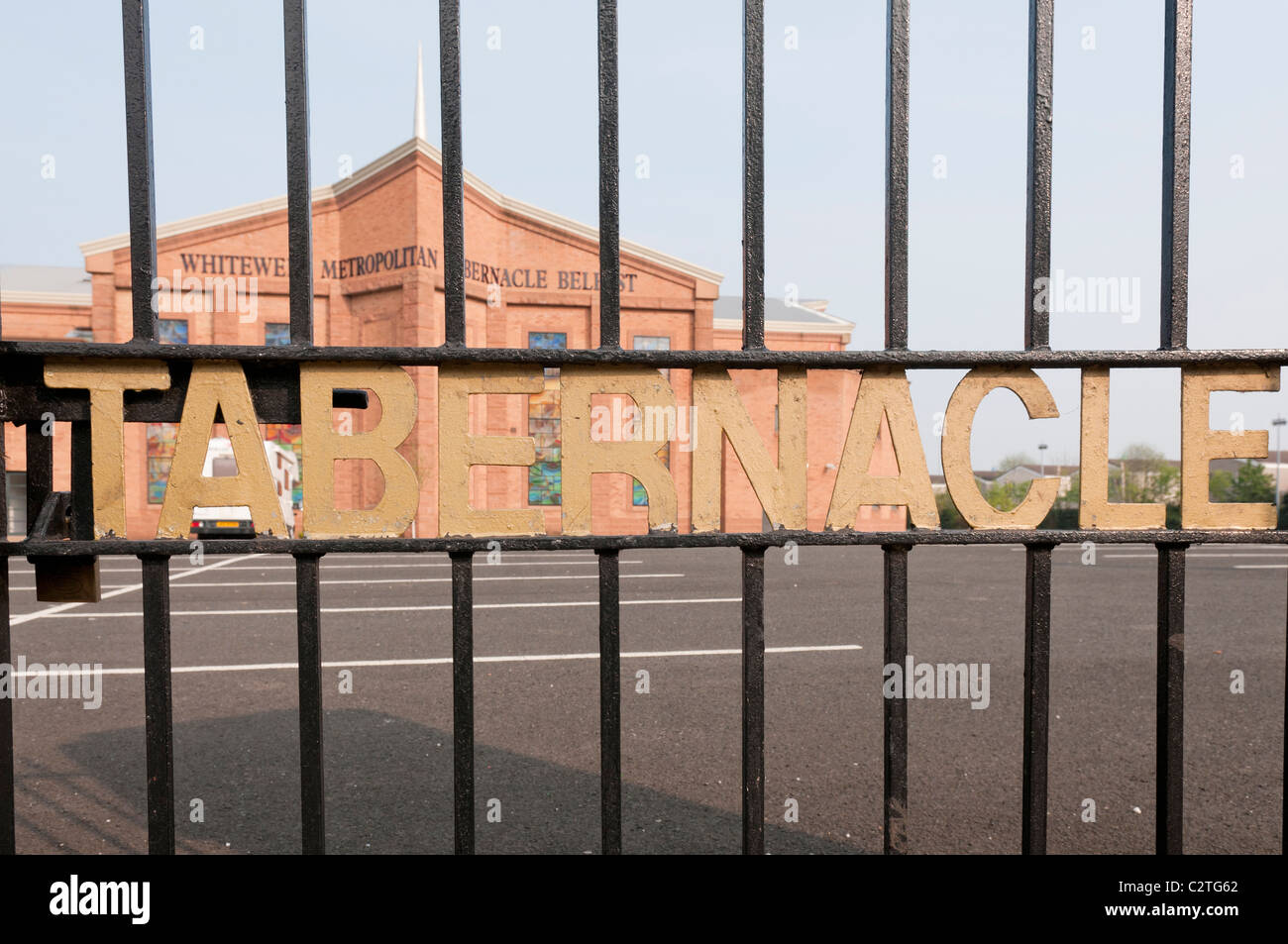 Whitewell Metropolitan Tabernacle, Belfast, le plus grand et le plus riche dans l'Eglise d'Irlande du Nord. Banque D'Images