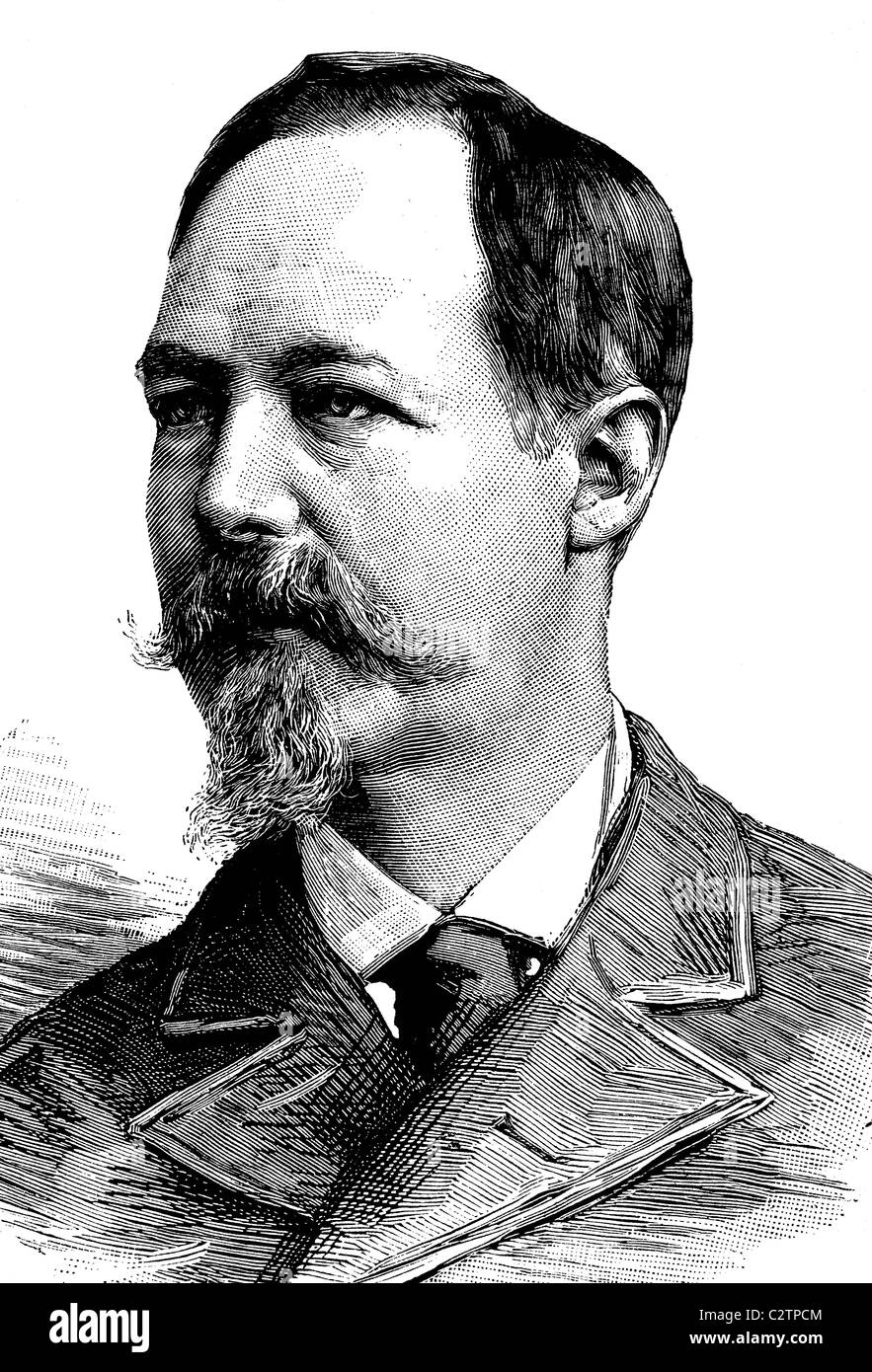 Louis Philippe Albert d'Orléans, 1838-1894, Comte de Paris, illustration historique, vers 1886 Banque D'Images