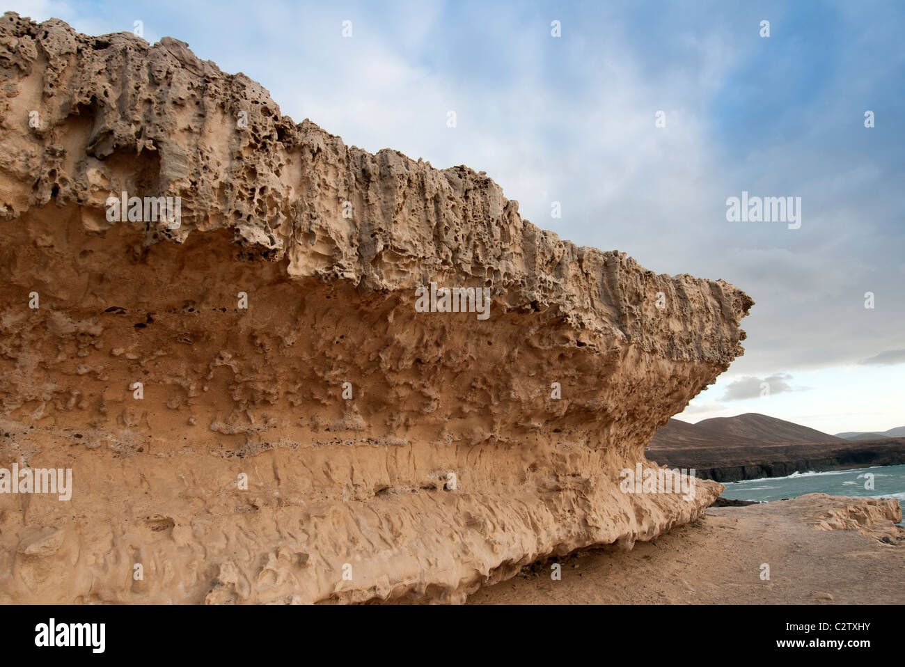 Des formations de roche géologique à Ajuy fuerteventura canaries Banque D'Images