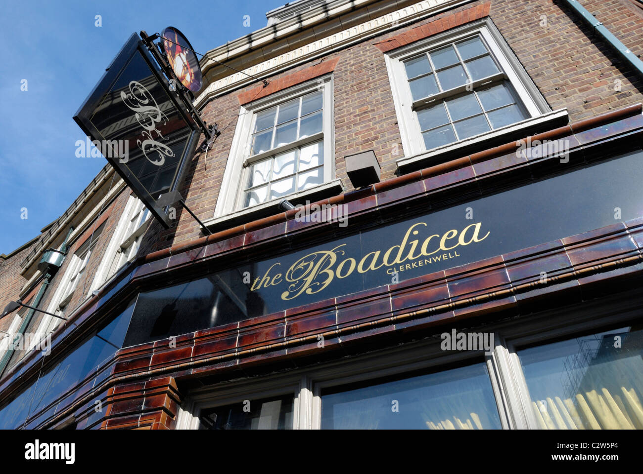 Reine Boadicea pub bar Clerkenwell, Londres, Angleterre Banque D'Images