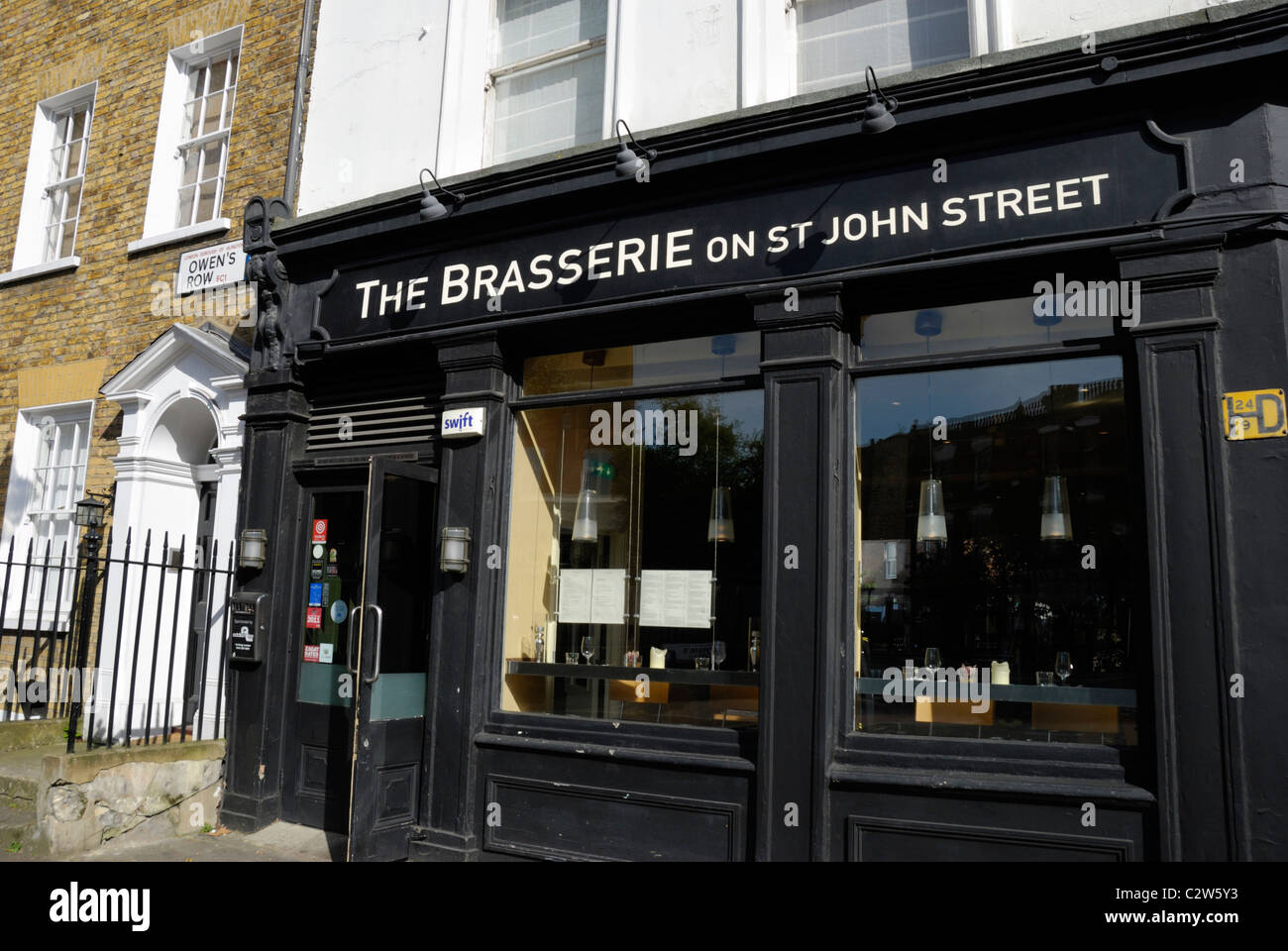 La Brasserie sur St John Street, Clerkenwell, London, England Banque D'Images