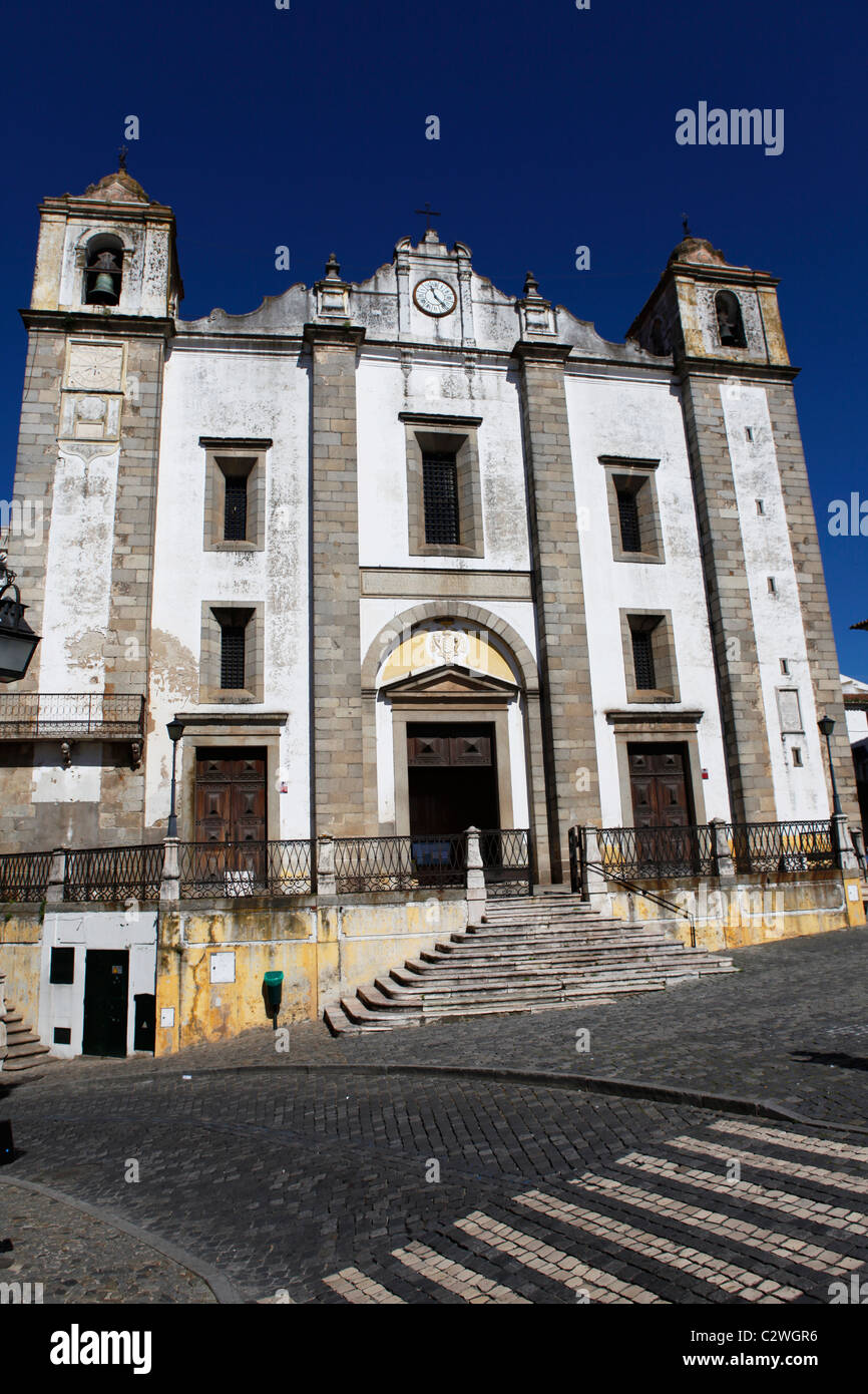 Église de Santo Antao (St Anton) à Evora (Alentejo, Portugal. Banque D'Images