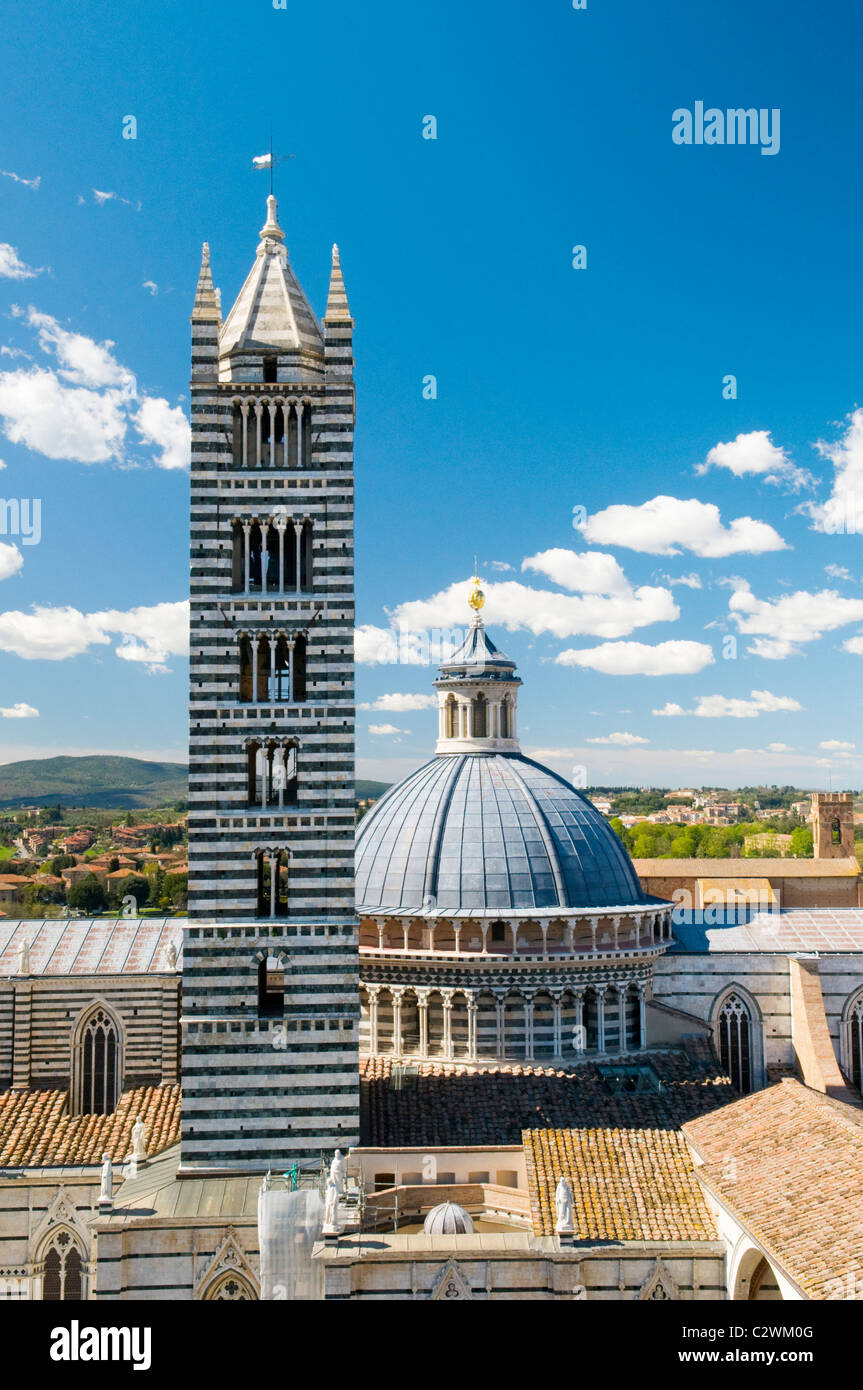 La Cathédrale de Sienne, Toscane, Italie Banque D'Images