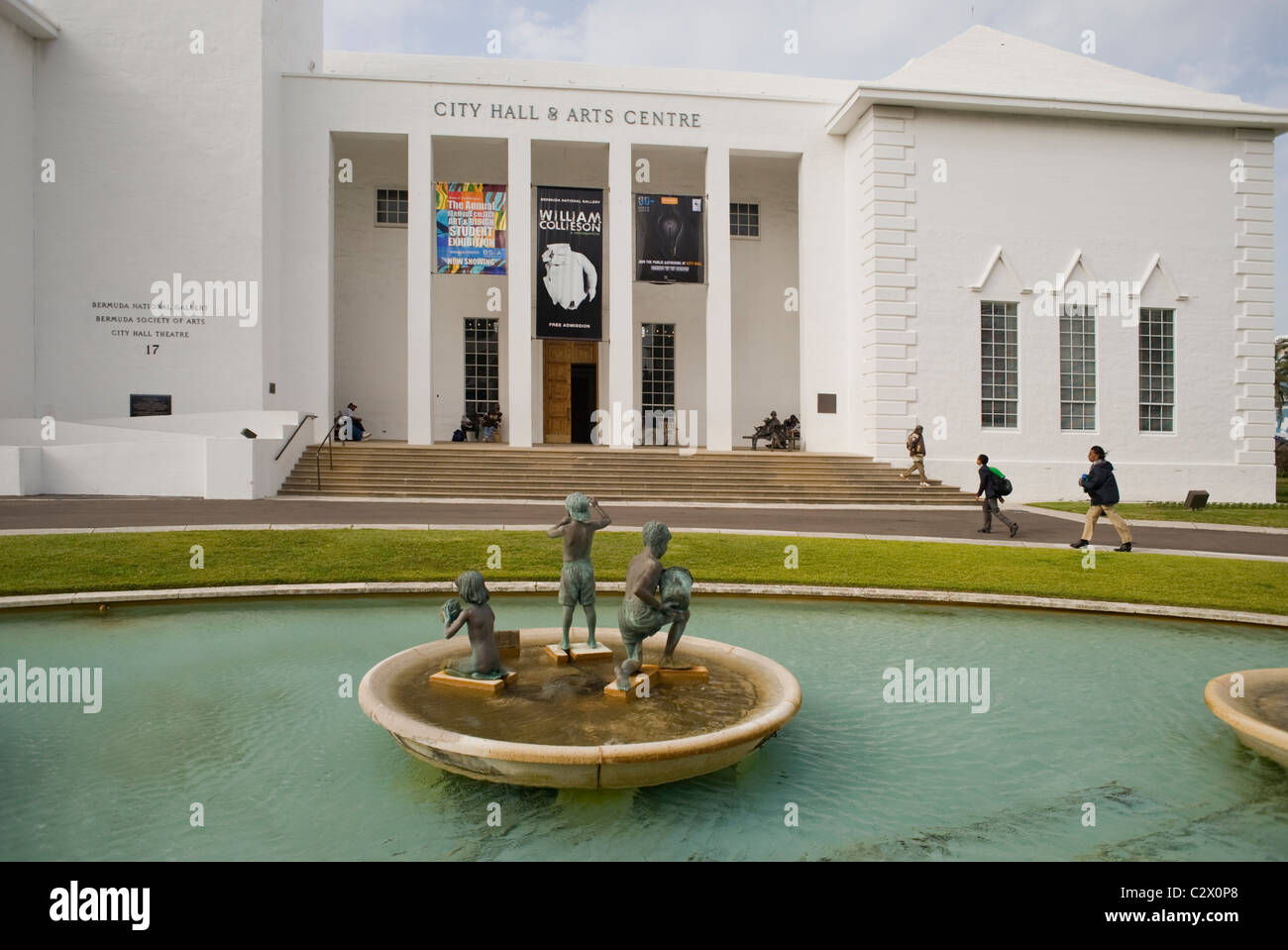 L'Hôtel de Ville de Hamilton et Arts Centre, Hamilton, Bermudes Banque D'Images