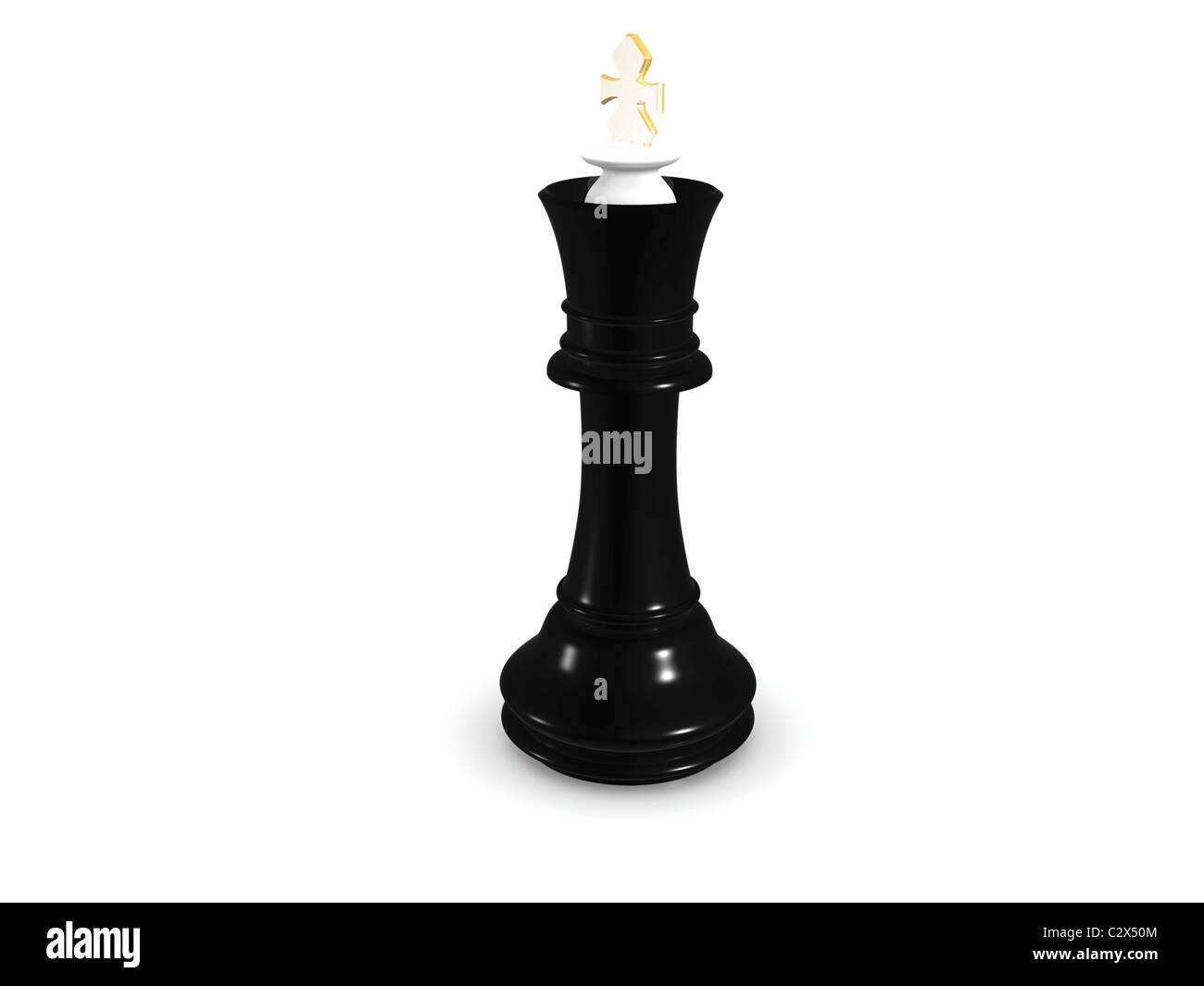 roi noir. 3D Banque D'Images