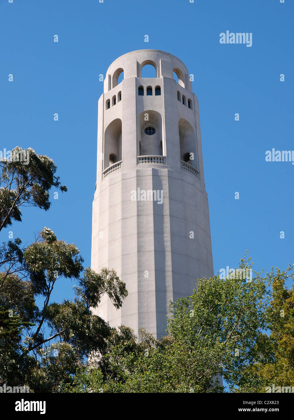 La Coit Tower Telegraph Hill San Francisco California USA Banque D'Images