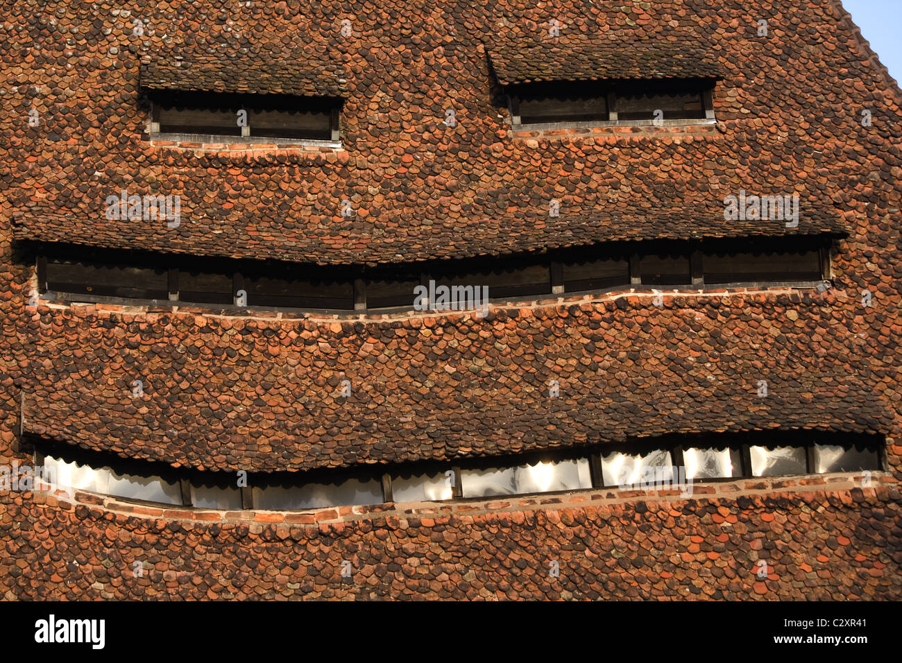 Toit, Wissembourg, Alsace, France Banque D'Images