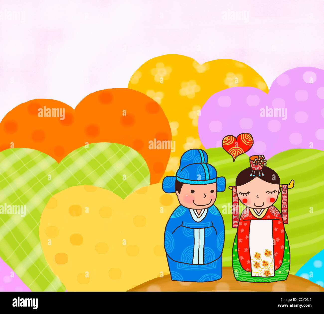 Conception de divers types d'invitation de mariage Banque D'Images