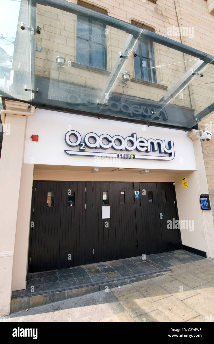 O2 academy Leeds City Centre salle de concerts live titre parrainage sites droits d'appellation Banque D'Images