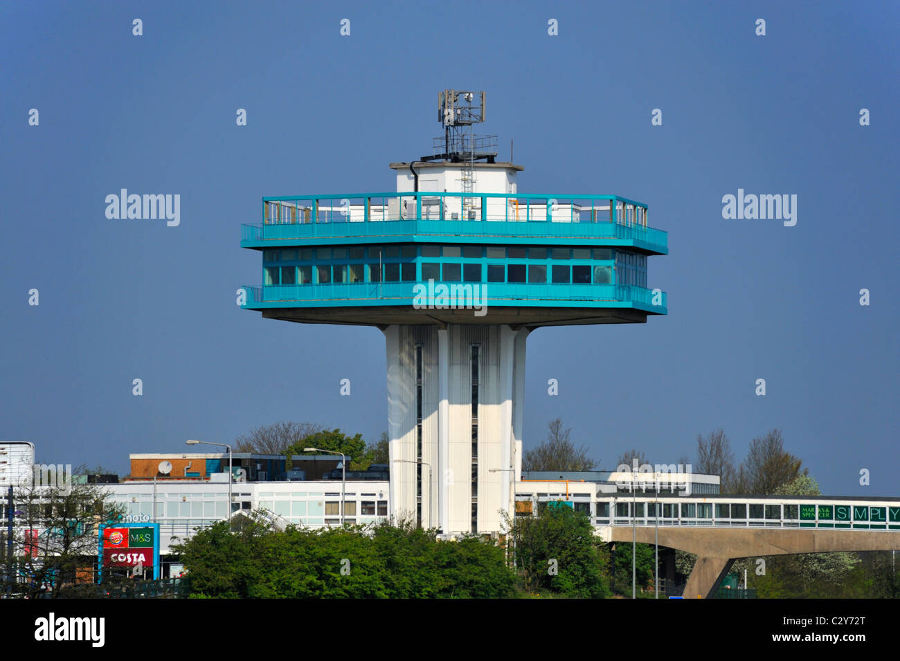 Forton (Lancaster) Station-service, autoroute M6 en direction du nord. Forton, Lancashire, Angleterre, Royaume-Uni, Europe. Banque D'Images