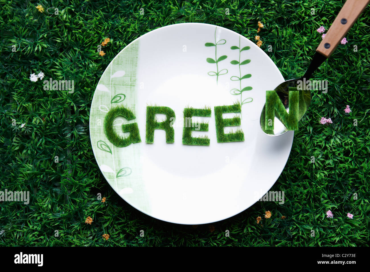 Eco friendly concepts vert Banque D'Images