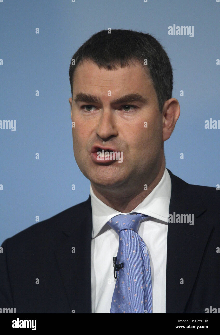 DAVID GAUKE SECRÉTAIRE DE L'ÉCHIQUIER DU TRÉSOR MP 04 octobre 2010, le CPI BIRMINGHAM ENGLAND Banque D'Images