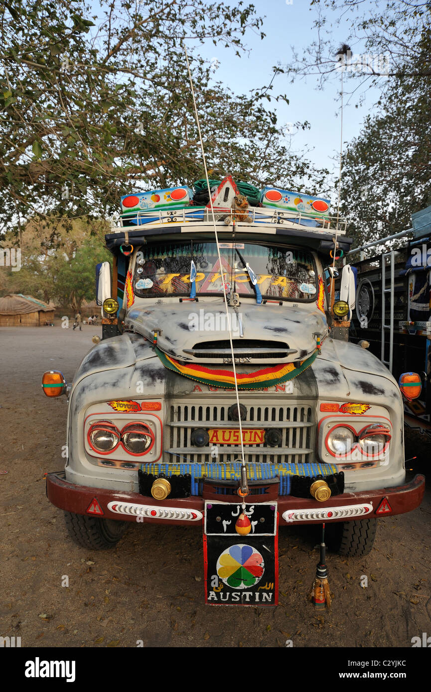 Camion de transport de Karthoum musulmanes à Ayod, Soudan Banque D'Images
