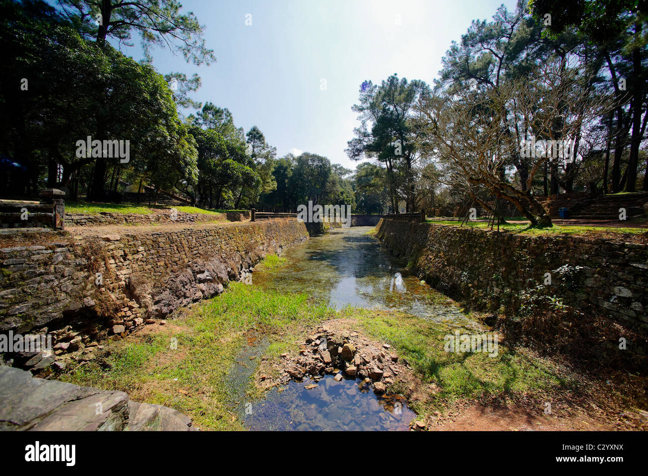 Hue (en chữ nôm 化) est la capitale de la province de Thừa Thiên - Hue, Vietnam. Banque D'Images