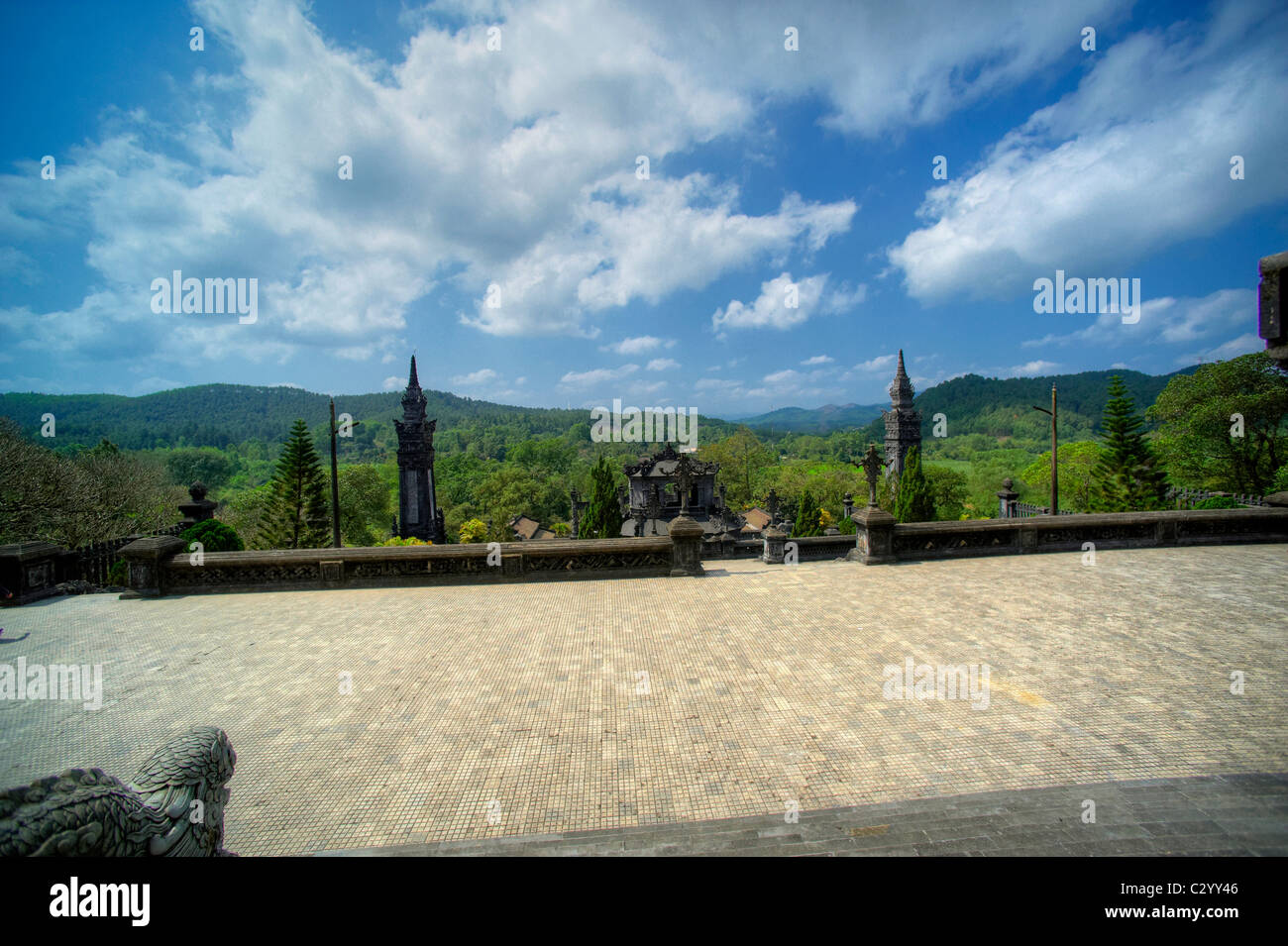 Hue (en chữ nôm 化) est la capitale de la province de Thừa Thiên - Hue, Vietnam. Banque D'Images