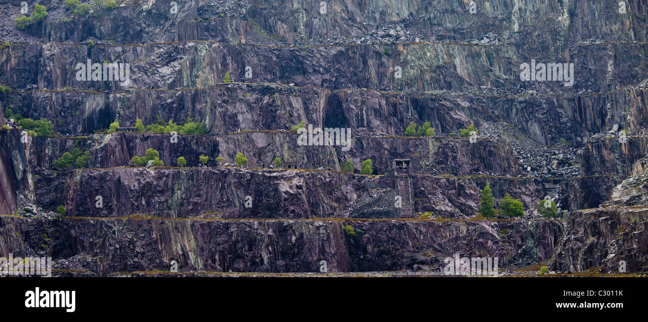 LLanberis Ardoise près de Llanberis, Gwynedd, Pays de Galles Banque D'Images
