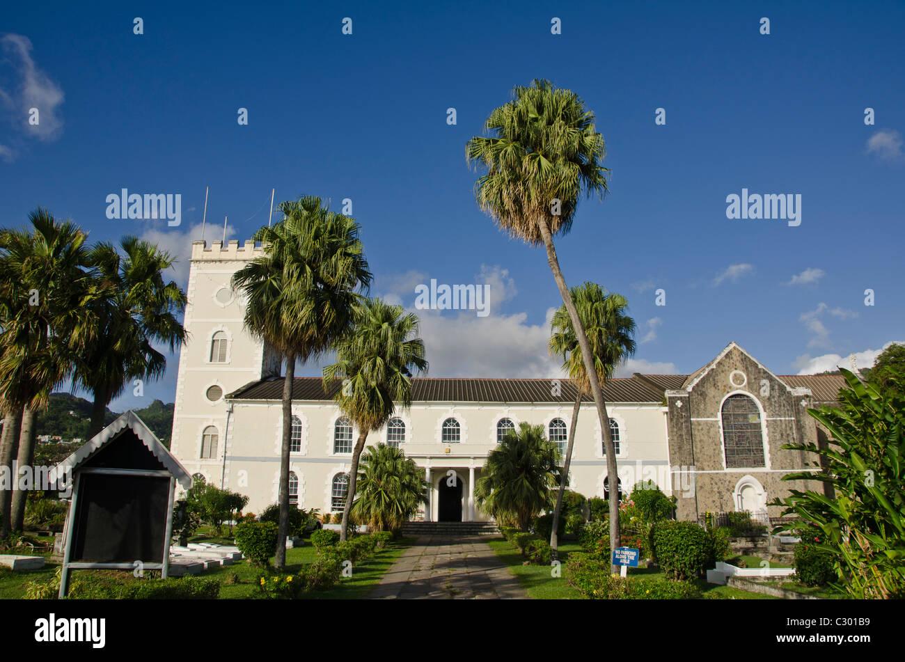 St Vincent Kingstown St Georges Anglican Church attraction historique Banque D'Images