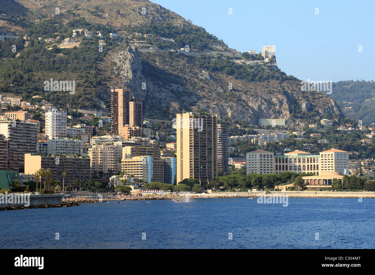 Cityscape de principauté de Monaco, l'Europe. Banque D'Images