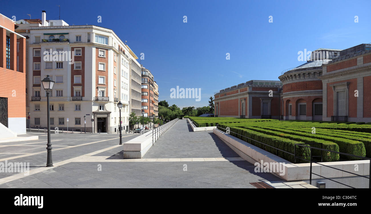 Le bâtiment moderne du musée du Prado à Madrid, Espagne. Banque D'Images
