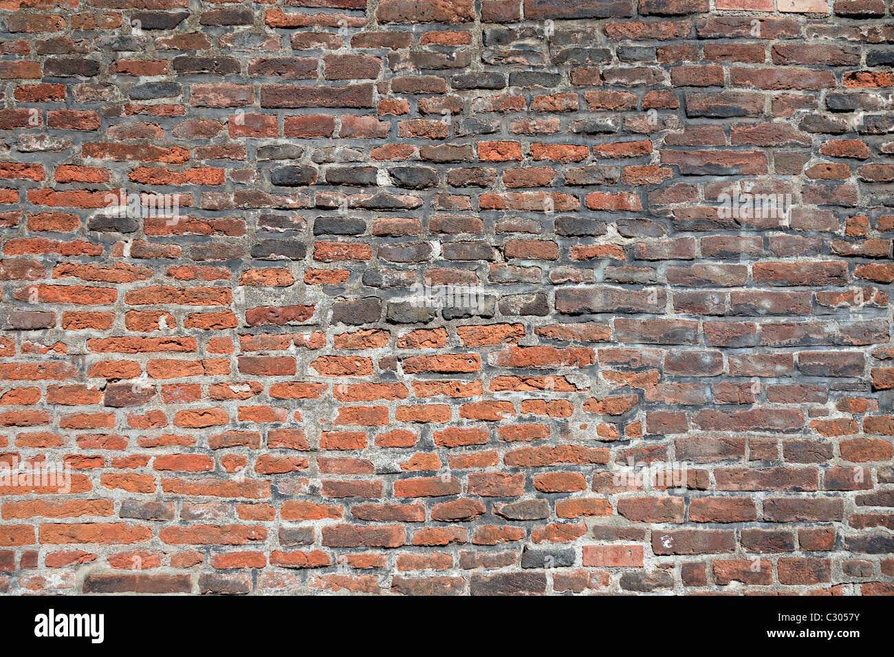 Vieux mur de briques à Prague comme toile de fond texturé ou. Banque D'Images