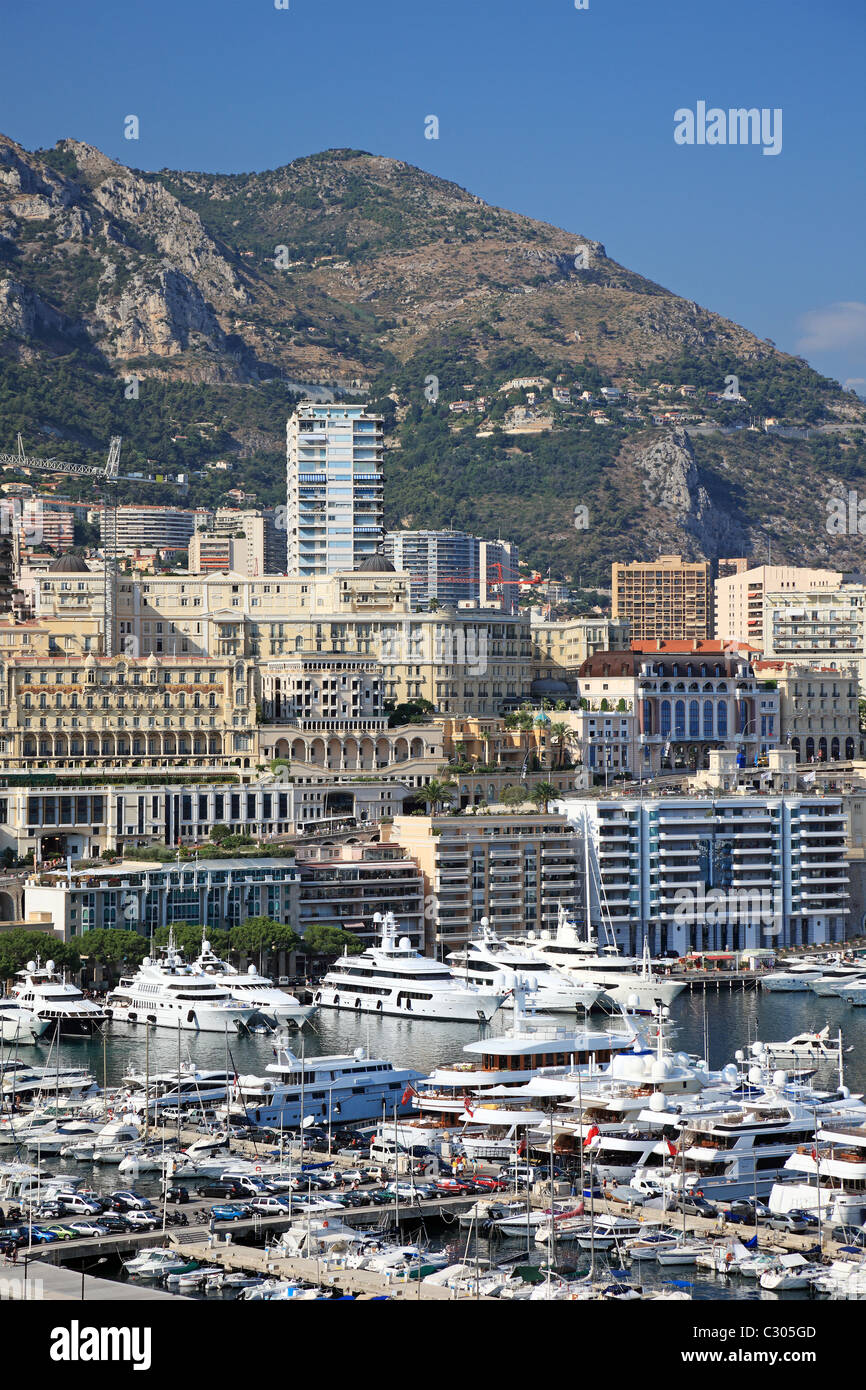 Cityscape view de Monaco principauté, l'Europe. Banque D'Images