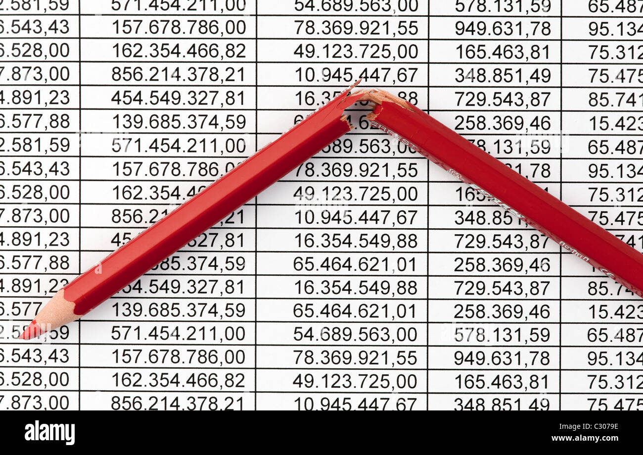 crayon rouge Banque D'Images
