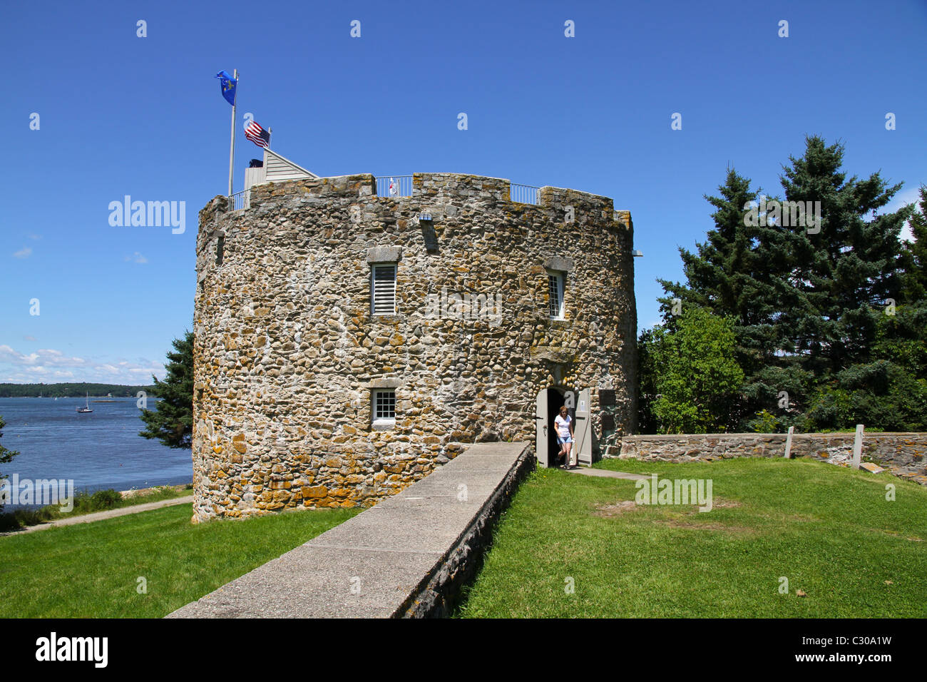 Fort William Henry de Pemaquid Banque D'Images