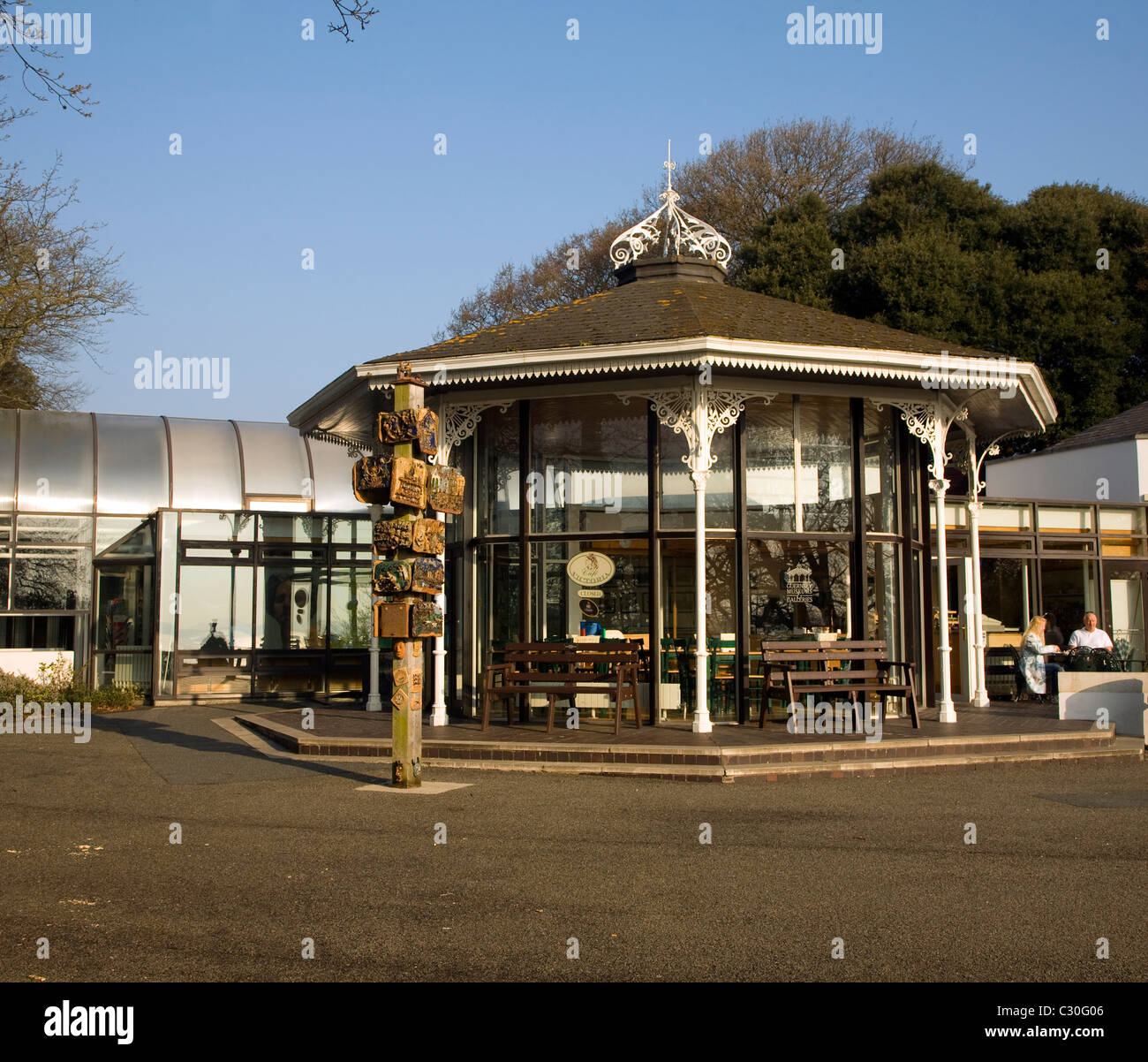 Museum art gallery Candie Park St Peter Port Guernsey Channel Islands Banque D'Images