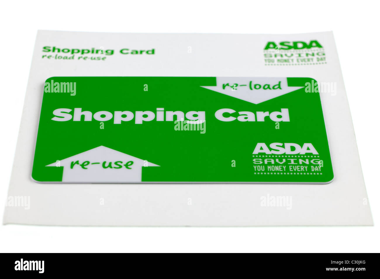 L'Asda shopping carte. Seulement ÉDITORIALE Banque D'Images