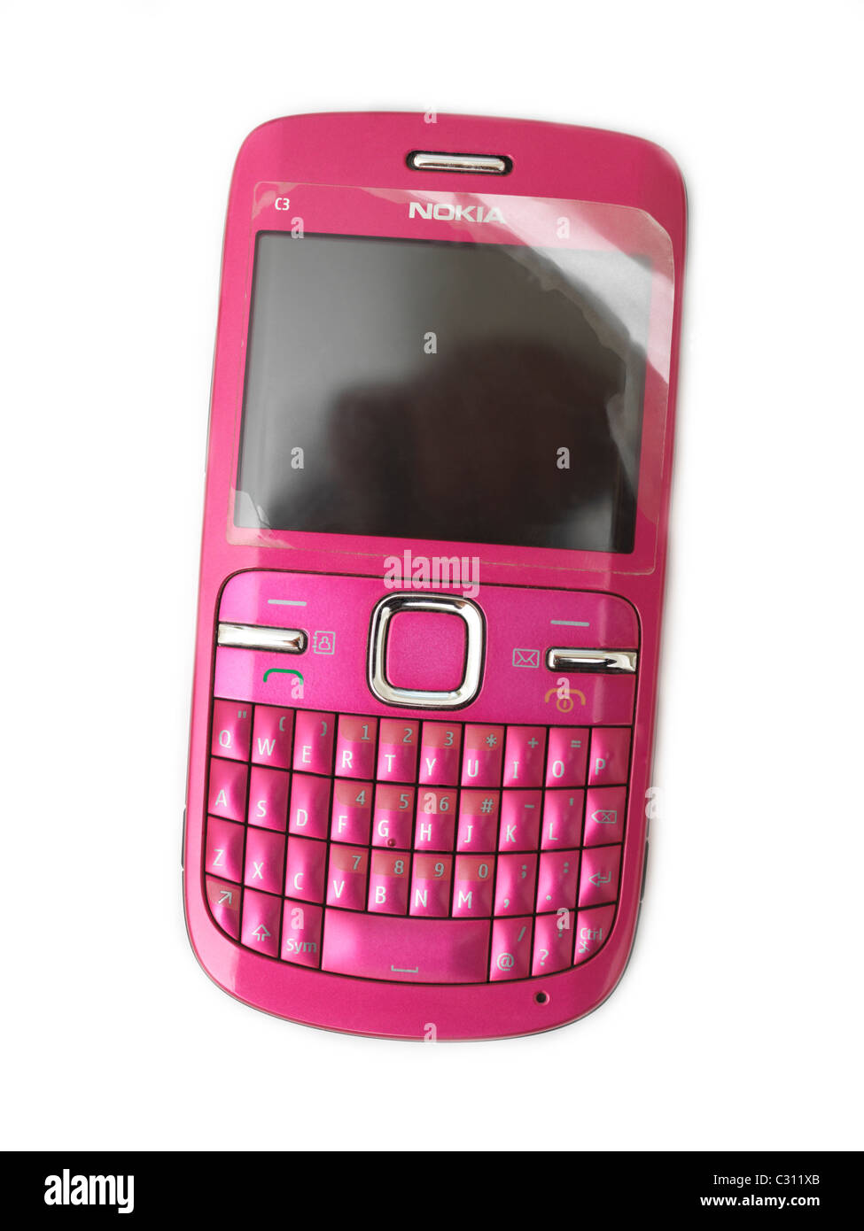 Téléphone Mobile Nokia rose Banque D'Images