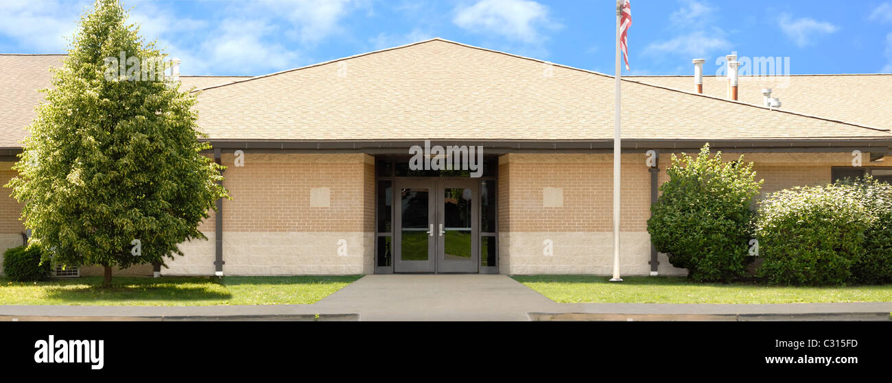 L'école publique primaire ou élémentaire. Banque D'Images