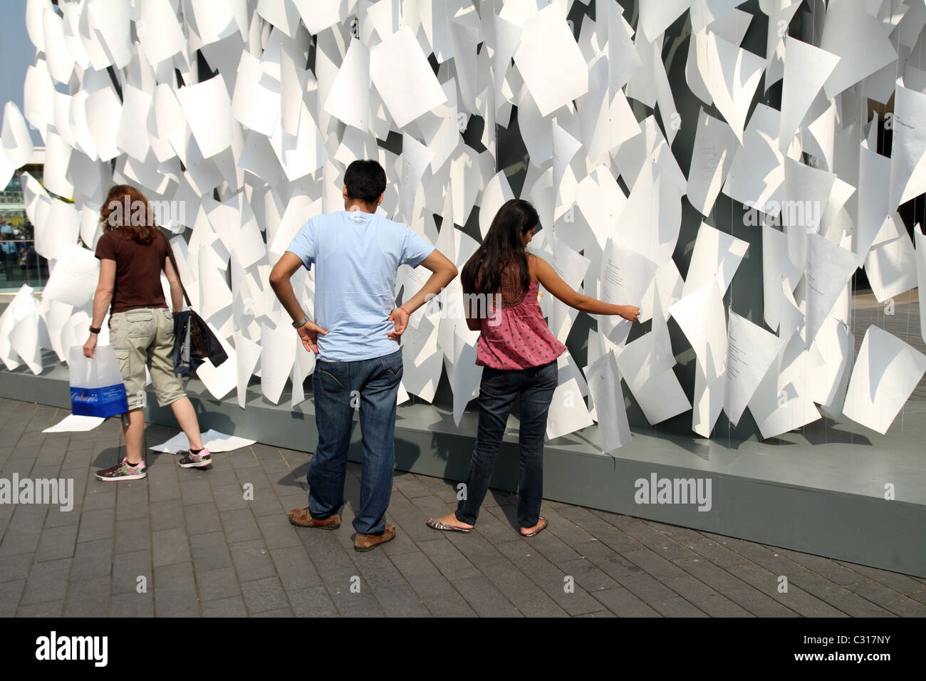 L'installation d'art pendant 60 ans du Festival de la Grande-Bretagne célébrations dans le South Bank Centre à Londres Banque D'Images