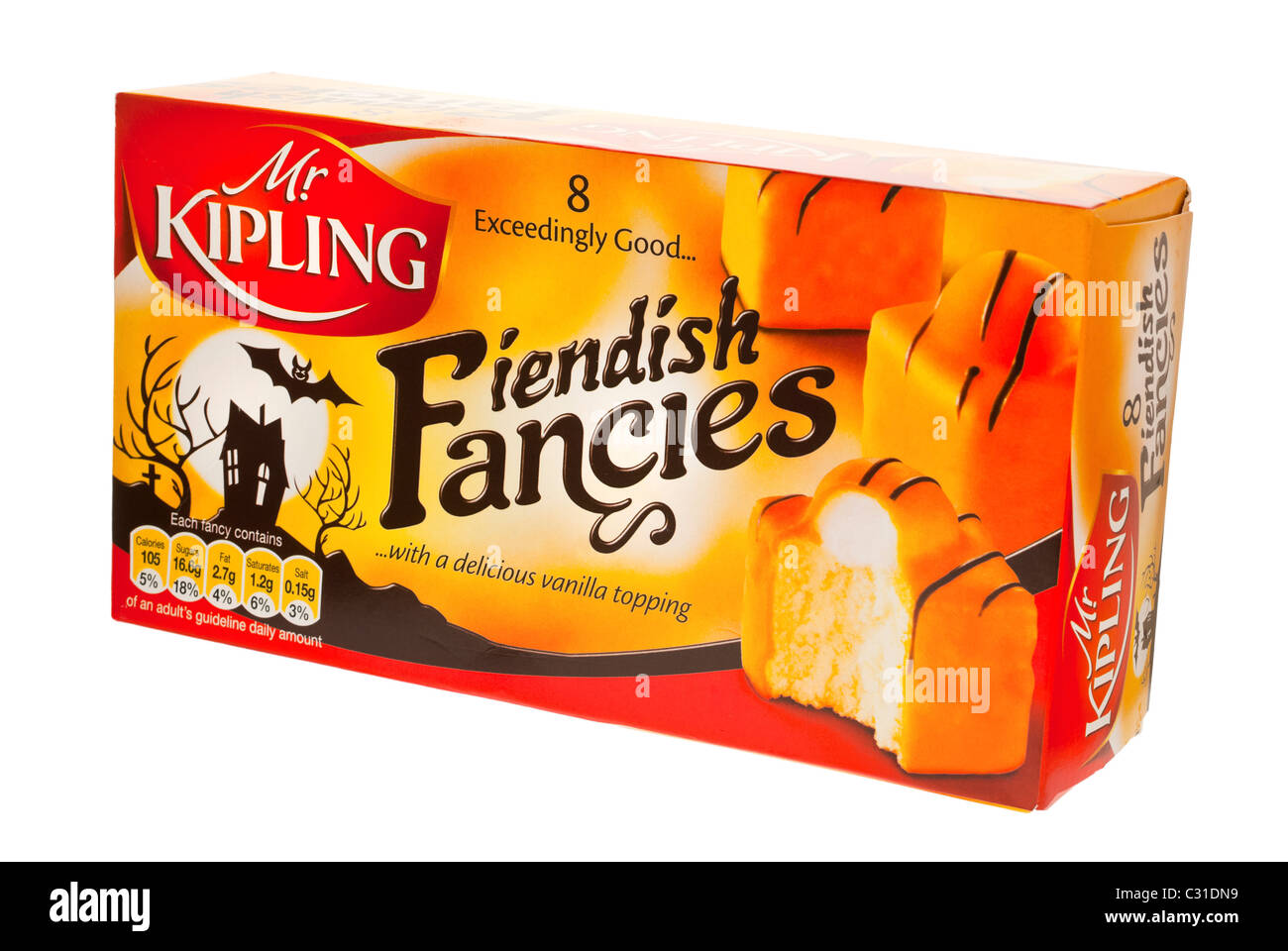 Mr Kipling fantaisies diaboliques gâteaux glacés Banque D'Images