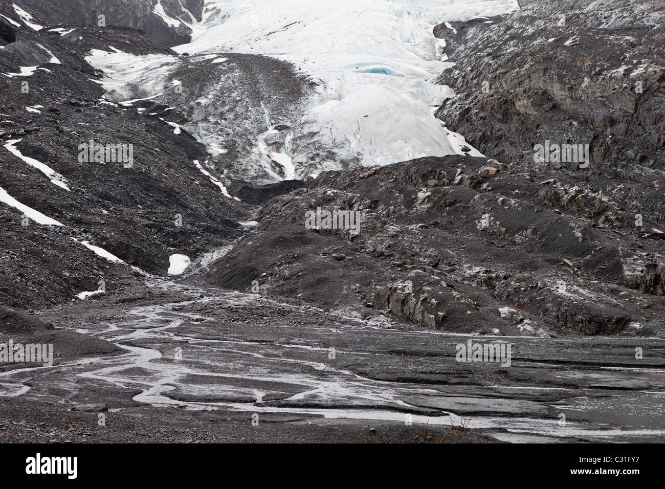 THOMPSON PASS, Alaska, USA - Worthington Glacier. Banque D'Images