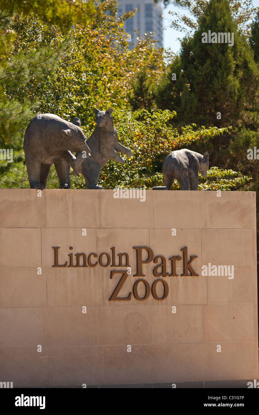 Le Zoo de Lincoln Park à Chicago, IL, USA. Banque D'Images