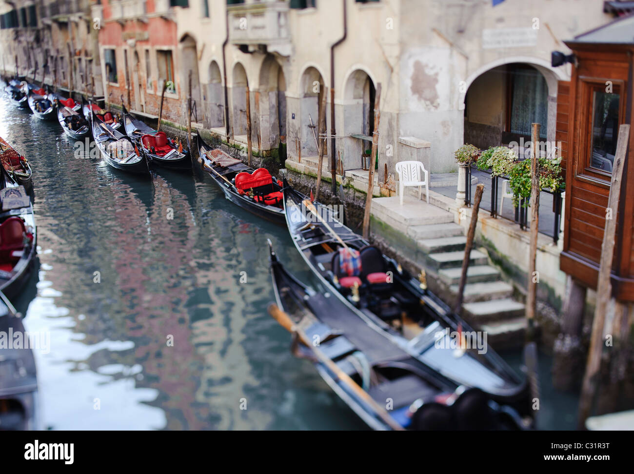 L'un des canaux de Venise Banque D'Images