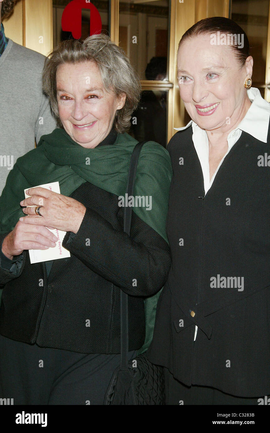 Zoe Caldwell, Rita Gam Soirée d'ouverture de "La Mouette" à Broadway au Théâtre Kerr. La ville de New York, USA - 02.10.08 Banque D'Images