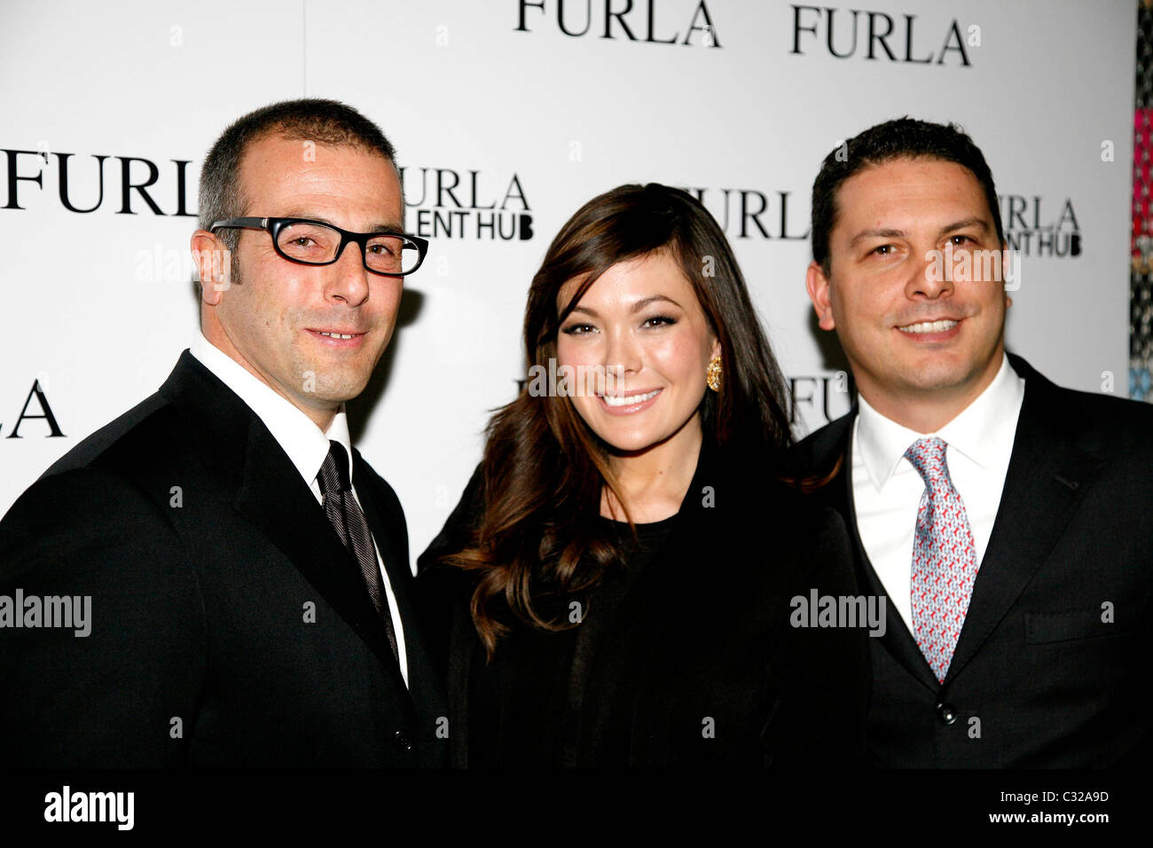 Michele Furlanetto, Lindsay Price et Tommaso Bruso Furla Talent Hub 1er anniversaire Party au New Museum of Contemporary Banque D'Images