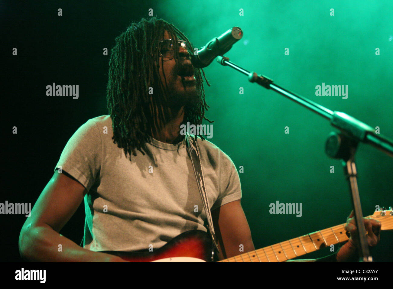 Seu Jorge en prestation au Roundhouse de Camden Londres, Angleterre - 30.10.09 Banque D'Images