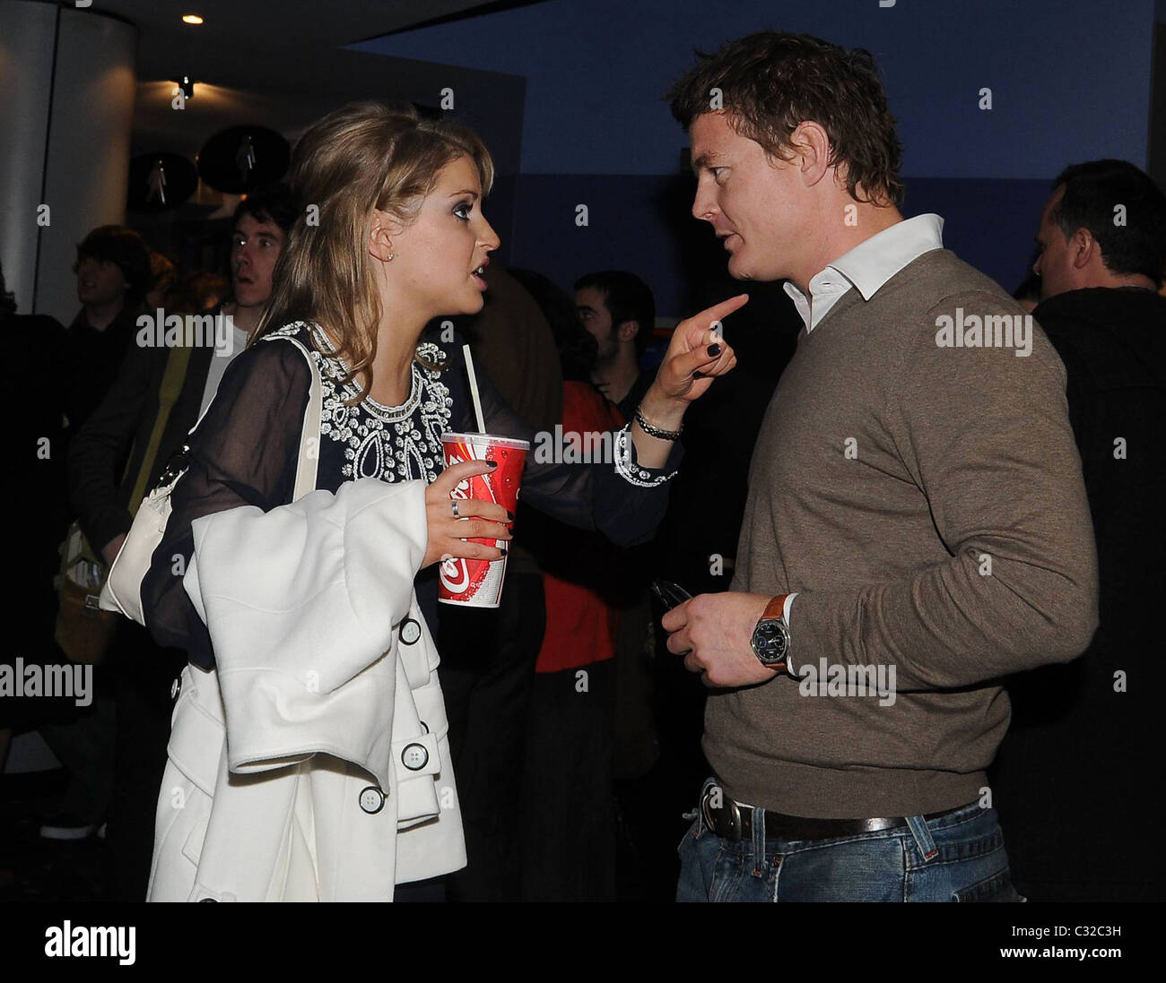 Amy Huberman, Brian O'Driscoll Projection d 'un film avec moi pour elle' au Cineworld Dublin, Irlande - 07.10.08 ** ** Banque D'Images