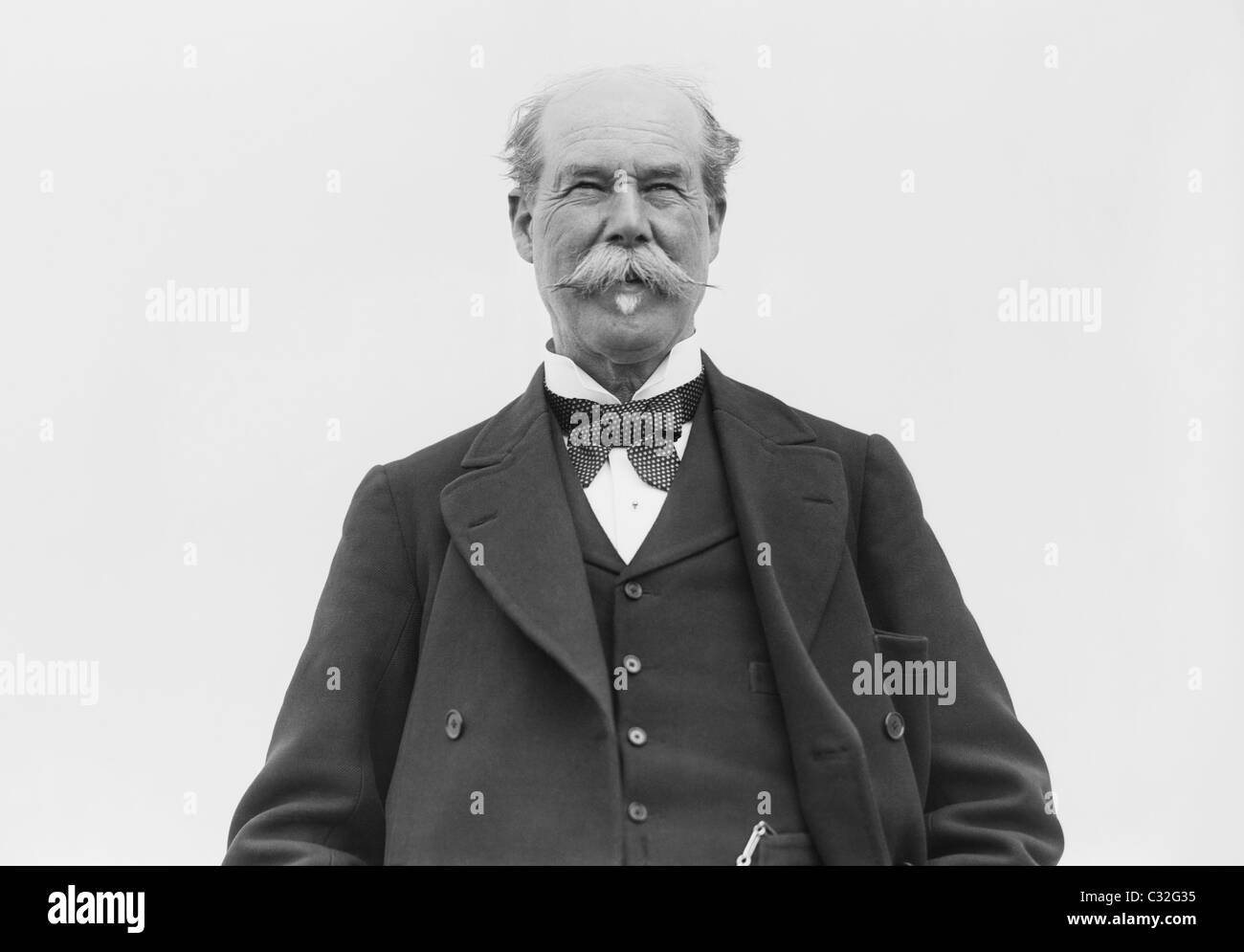 Photo vintage de l'homme d'affaires écossais Thomas Lipton (1848 - 1931) - créateur de la marque de thé Lipton. Banque D'Images