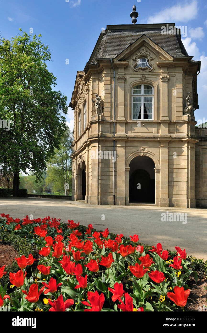 Le pavillon rococo et parc municipal à Echternach, Grand-duché de Luxembourg Banque D'Images