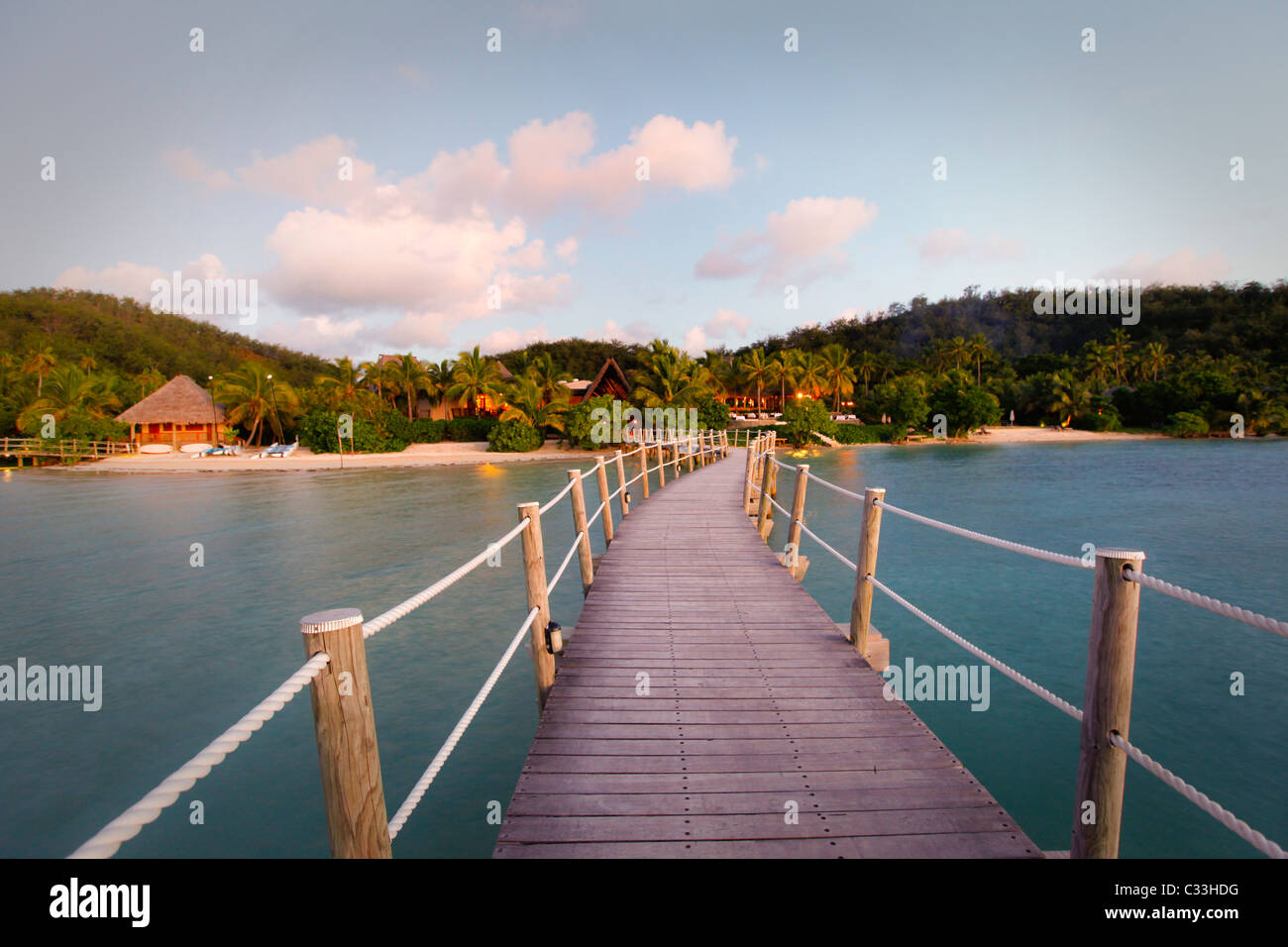 Likuliku Lagoon Resort, Malolo Island, Mamanucas, Fidji Photo Stock - Alamy