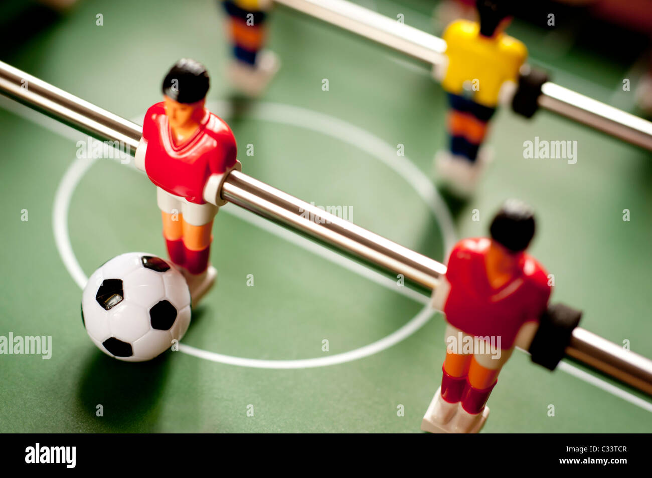Détail de baby-foot Banque D'Images