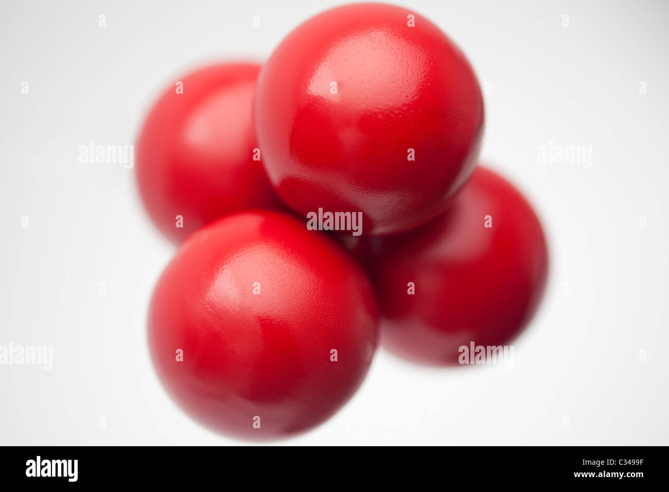 Noyau d'un atome d'hélium visualisés (modèle) Banque D'Images