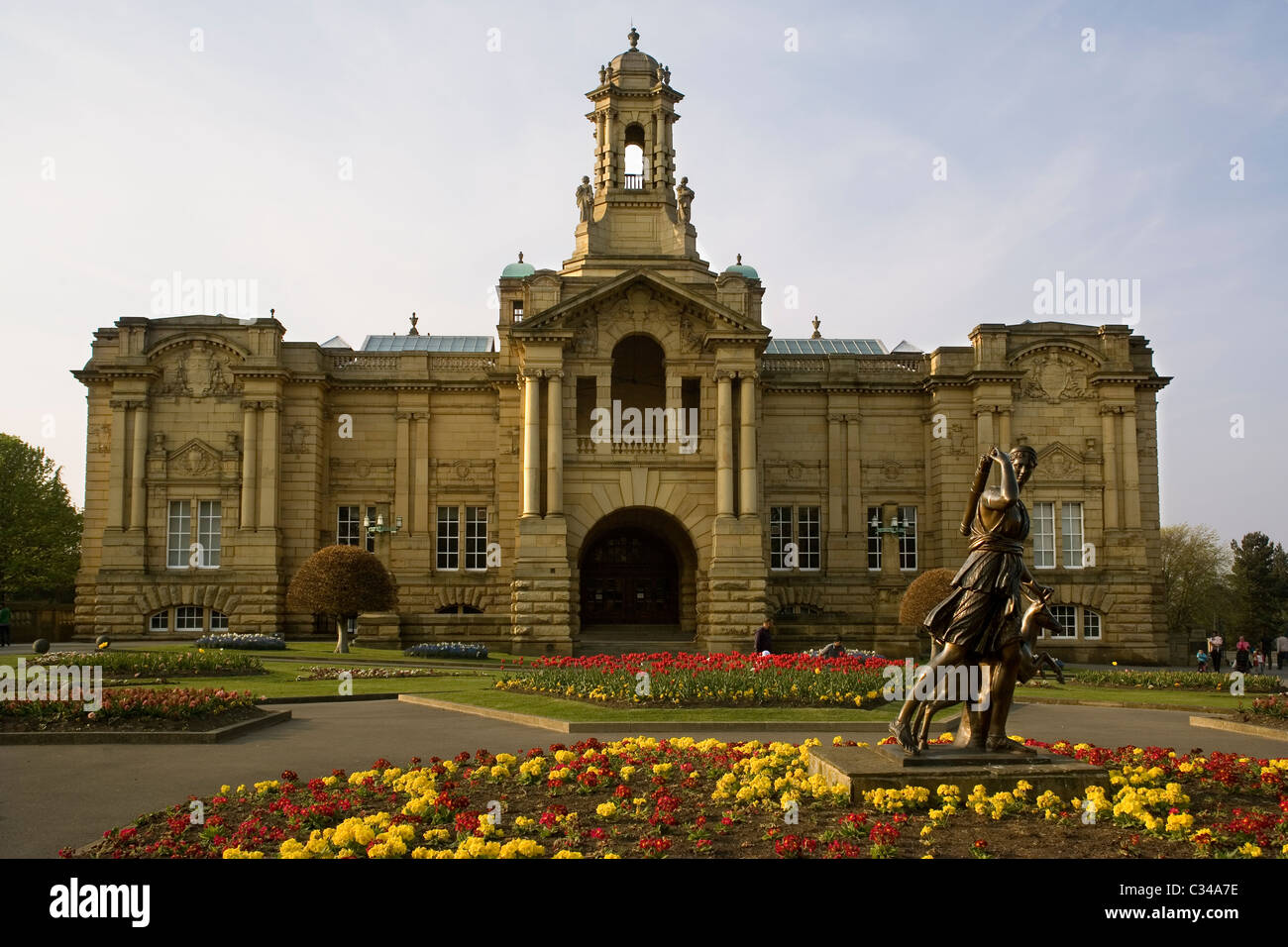 Angleterre Bradford, Yorkshire Lister Park, Cartwright Hall art gallery Banque D'Images