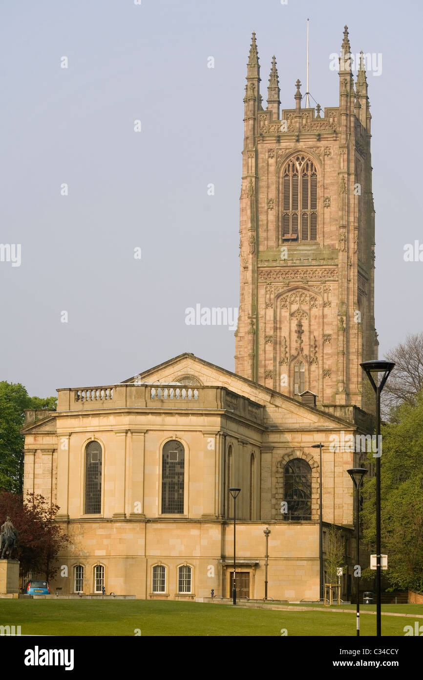La cathédrale de Derby en Angleterre Banque D'Images