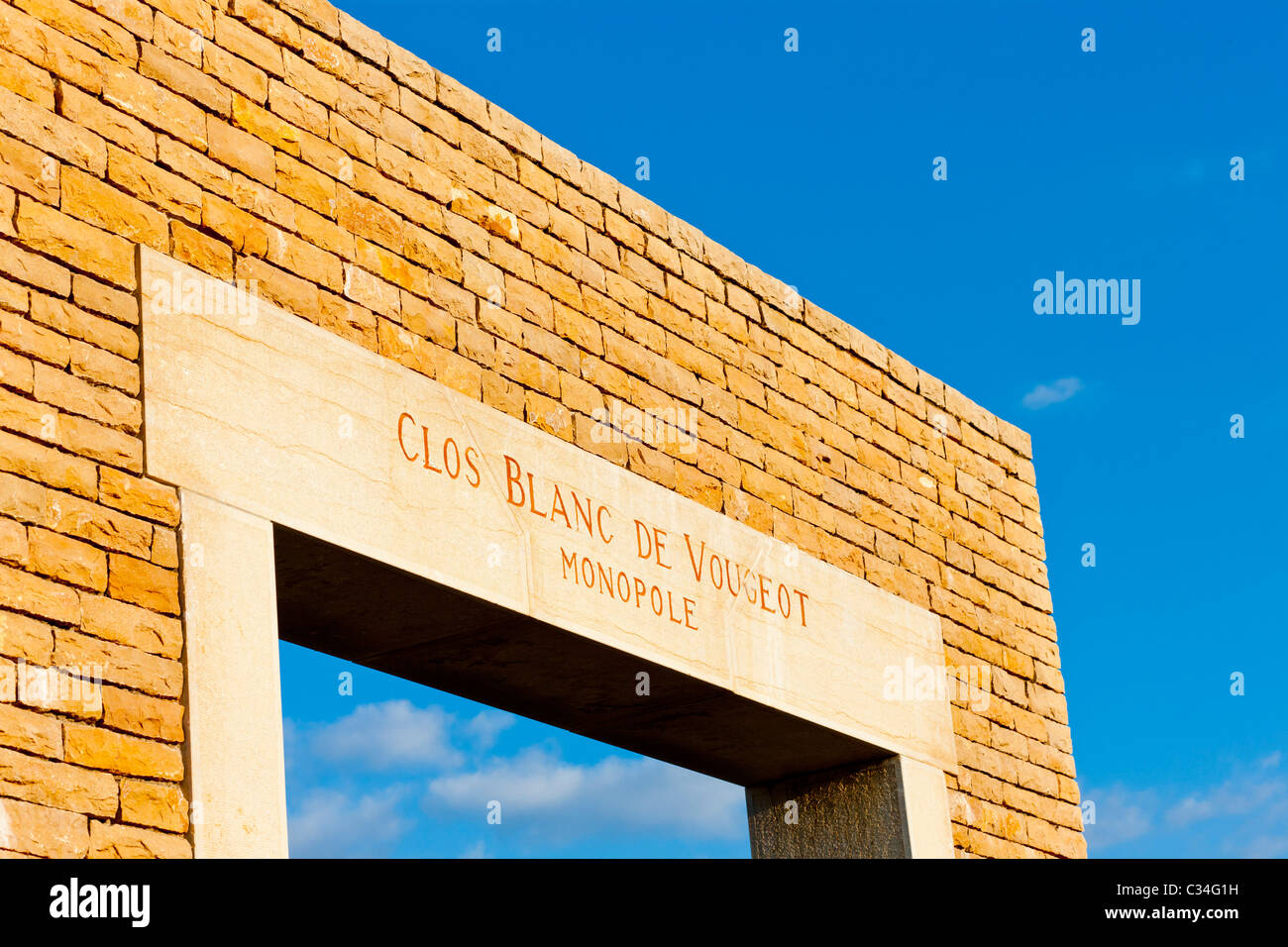 Château Clos Blanc de Vougeot, Bourgogne, France Banque D'Images