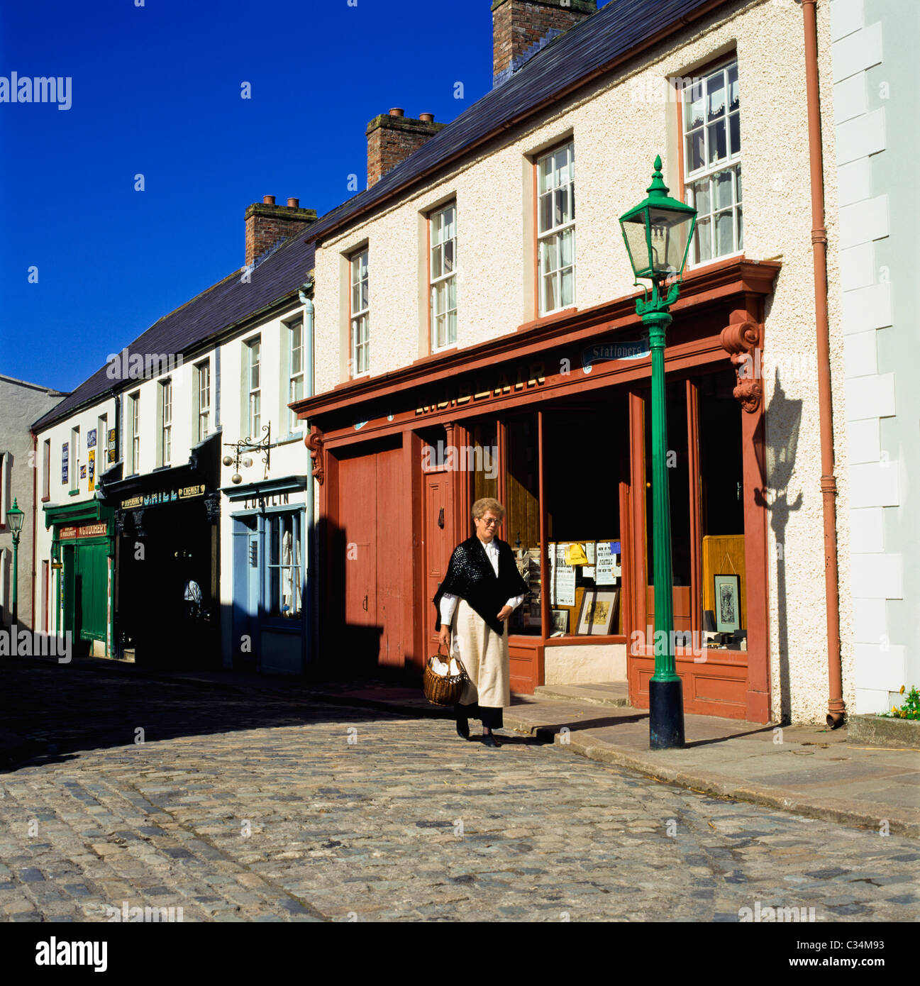 Omagh, Co Tyrone, Irlande du Nord, American Folk Park Banque D'Images